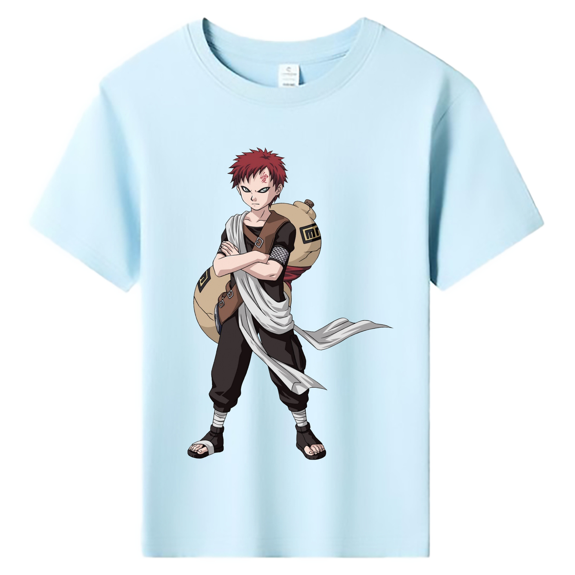 （画像用） NARUTO -ナルト- ガアラ Gaara 綿100％キッズTシャツ（フロントプリント）